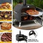 15” Portable Wood-Fired Pizza Oven for BBQ