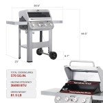 Monument 4-Burner Liquid Propane Gas Grill