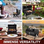 Joyfair Portable Charcoal Grill with Thermometer