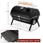 Joyfair Portable Charcoal Grill with Thermometer