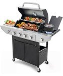 YIORTWO 4 Burner Stainless Steel Propane Grill