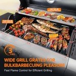 YIORTWO 4 Burner Stainless Steel Propane Grill