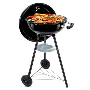 Leonyo 18-Inch Portable Charcoal Kettle Grill
