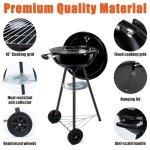 Leonyo 18-Inch Portable Charcoal Kettle Grill