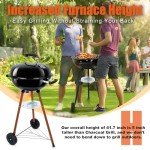 Leonyo 18-Inch Portable Charcoal Kettle Grill