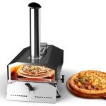 Portable Wood Pellet Pizza Oven - 12" Rotating Stone
