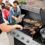 Lyromix 4 Burner Gas Grill with Side Burner