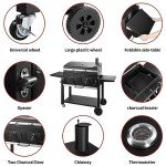 Extra Large Charcoal Grill with Adjustable Trays