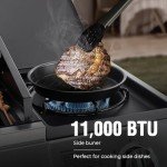 Lyromix 4 Burner Gas Grill with Side Burner