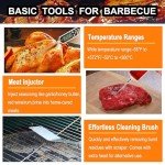24PC BBQ Grill Tool Set with Thermometer & Injector