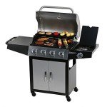 Master Cook 4-Burner Propane Gas Grill with Side Burner