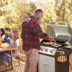 Master Cook 4-Burner Propane Gas Grill with Side Burner