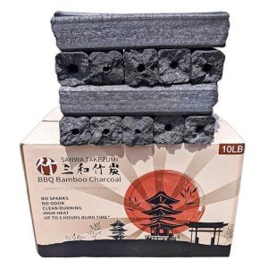 Natural Bamboo Charcoal for Smokeless BBQ Grilling