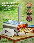 CO-Z Portable Wood Fired Pizza Oven 12 Inch