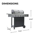Kenmore 4-Burner Propane Gas BBQ Grill
