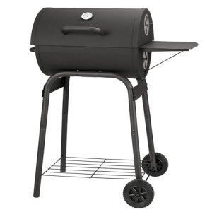Kendane Large Barrel Charcoal Grill with Side Shelf