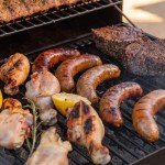 Kendane Large Barrel Charcoal Grill with Side Shelf