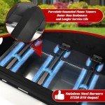 3-Burner Propane Gas Grill with Foldable Side Tables