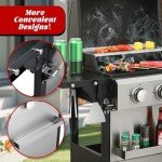 3-Burner Propane Gas Grill with Foldable Side Tables