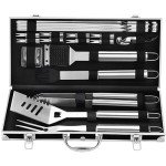 22-Piece Stainless Steel BBQ Tool Set