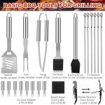 22-Piece Stainless Steel BBQ Tool Set