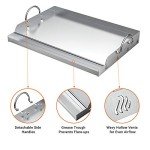 Only Fire Stainless Steel Griddle for Grilling