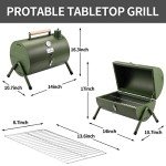 Compact Portable Charcoal Grill for Outdoor Cooking
