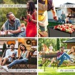 Portable Charcoal Grill for 8 Skewers - Ideal for Camping