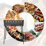 Portable Charcoal Grill for 8 Skewers - Ideal for Camping