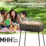 Portable Charcoal Grill for 8 Skewers - Ideal for Camping