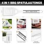 Stainless Steel BBQ Grill Tool Set for Dads