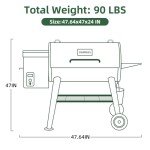 DAMNISS HWPG-550B Electric Pellet Smoker Grill
