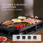 SENSARTE Nonstick Reversible Grill & Griddle Pan