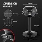 ROVSUN 1600W Vertical Electric Grill - Black