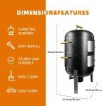 Joyagrill 20.5" 3-in-1 BBQ Smoker Grill