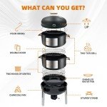 Joyagrill 20.5" 3-in-1 BBQ Smoker Grill