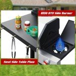 4-Burner Propane Gas Grill with Side Burner