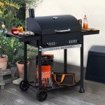 Royal Gourmet CD1824ET Charcoal BBQ Grill with Tables