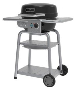 Bistro Pro Electric Grill & Charcoal Combo - Black