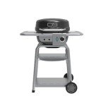 Bistro Pro Electric Grill & Charcoal Combo - Black