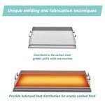 Skyflame Stainless Steel Griddle Plate for Grill