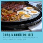 Bistro Pro Electric Grill & Charcoal Combo - Black