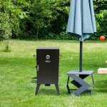 Electric Pellet Smoker with Digital Controls – Black