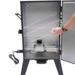 Electric Pellet Smoker with Digital Controls – Black