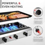 ROVSUN 4-Burner Portable Propane Griddle Grill