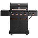 Kenmore 4-Burner Propane BBQ Grill with Searing Burner