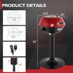 Outvita 1600W Portable Electric Grill for BBQs
