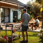 ROVSUN 4-Burner Portable Propane Griddle Grill
