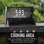 Kenmore 4-Burner Propane BBQ Grill with Searing Burner
