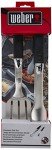 Weber Portable Stainless Steel BBQ Tool Set